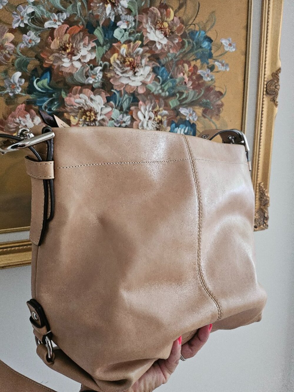 Coach Leather convertible Hobo Crossbody Shoulder Bag #F15064